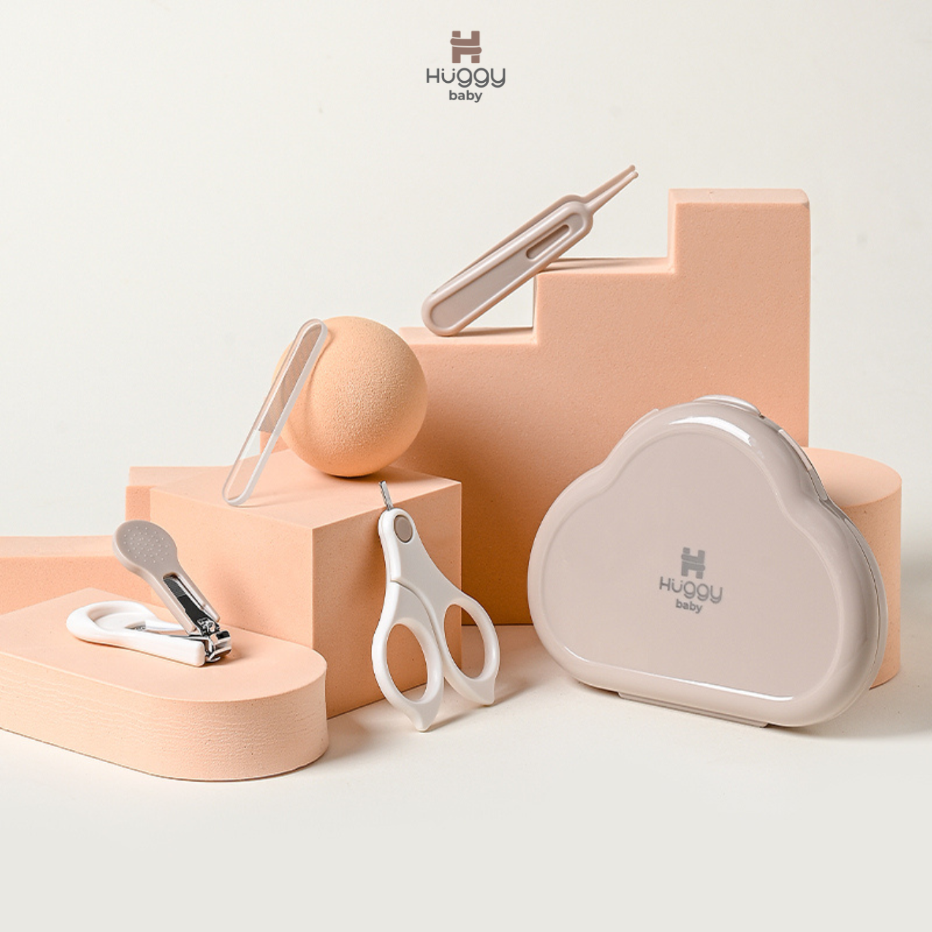 Huggy Baby GK005 Cloud Nail Care Kit | Set Gunting Kikir Kuku Bayi Manicure Pedicure