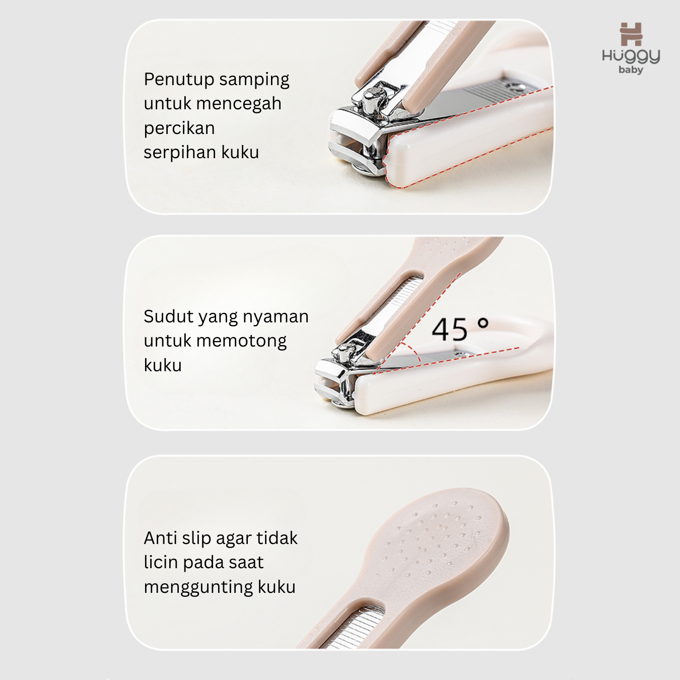 Huggy Baby GK005 Cloud Nail Care Kit | Set Gunting Kikir Kuku Bayi Manicure Pedicure