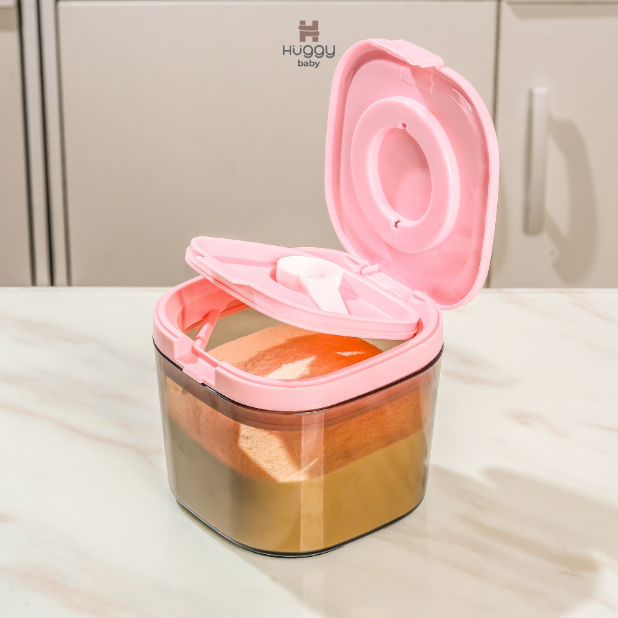 Huggy Baby MS007 Milk Storage Container 800ml | Kotak Penyimpanan Susu Bubuk