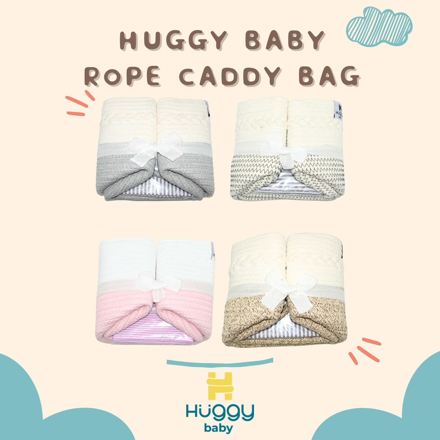 Huggy Baby BAG01 Rope Caddy Bag