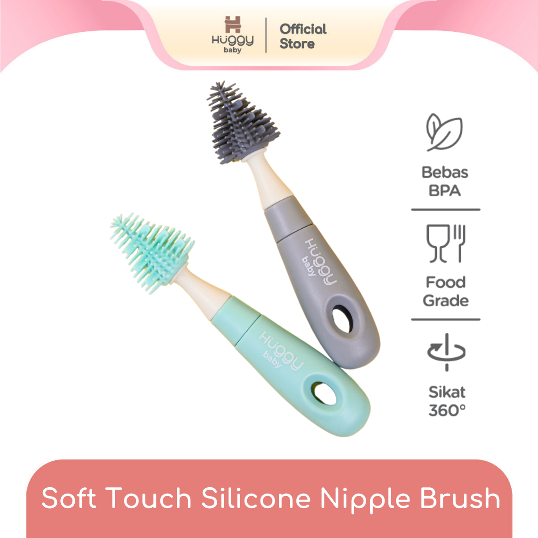 Huggy Baby BR005 Soft Touch Silicone Nipple Brush