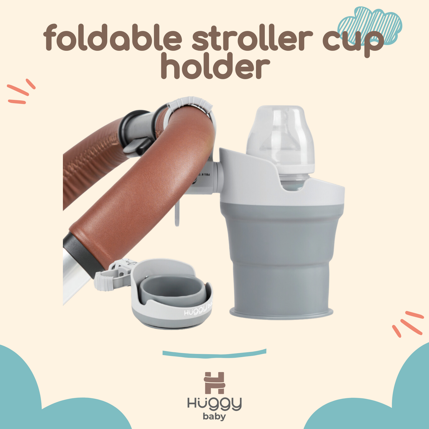 Huggy Baby ACC007 Foldable Stroller Cup Holder