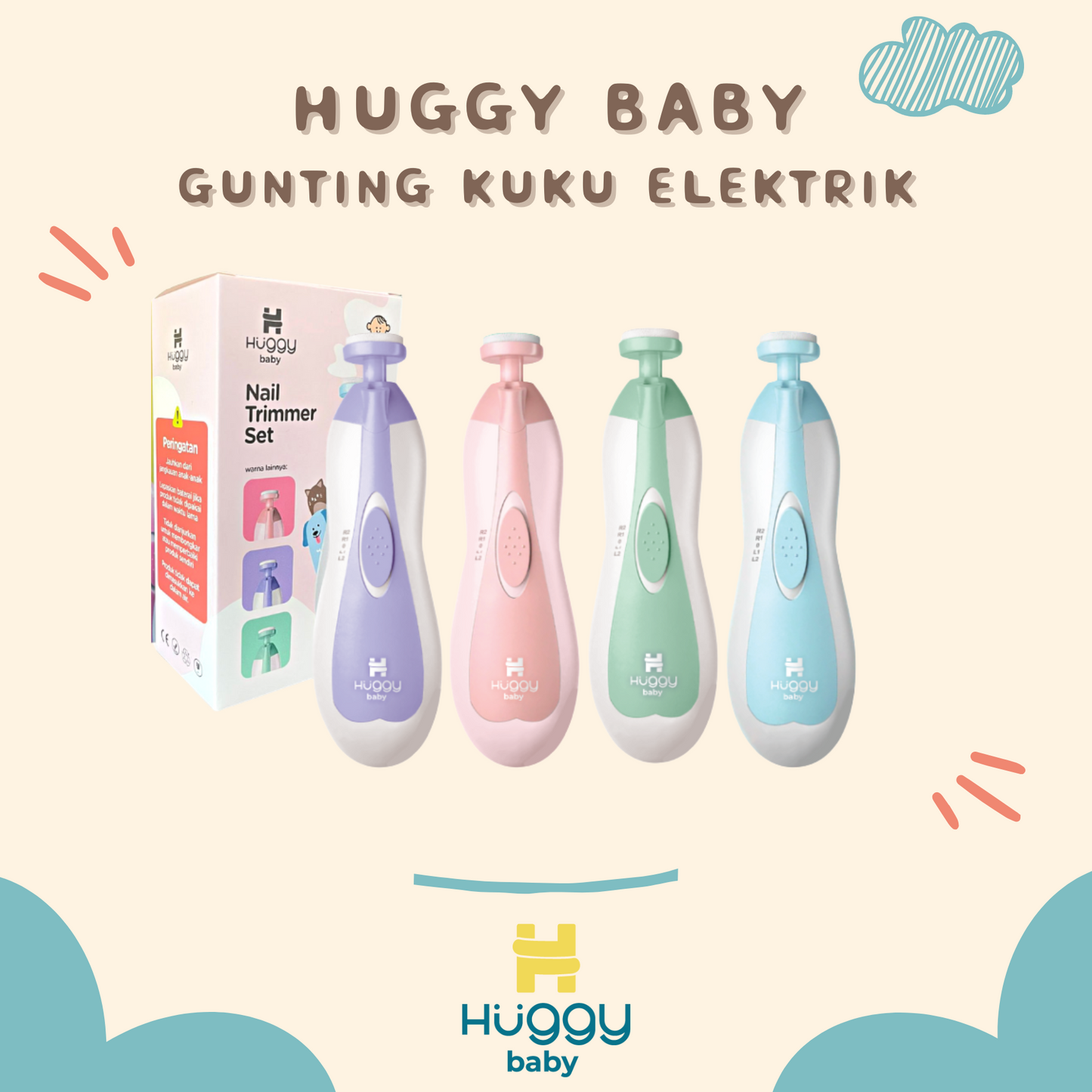 Huggy Gunting Kuku Elektrik