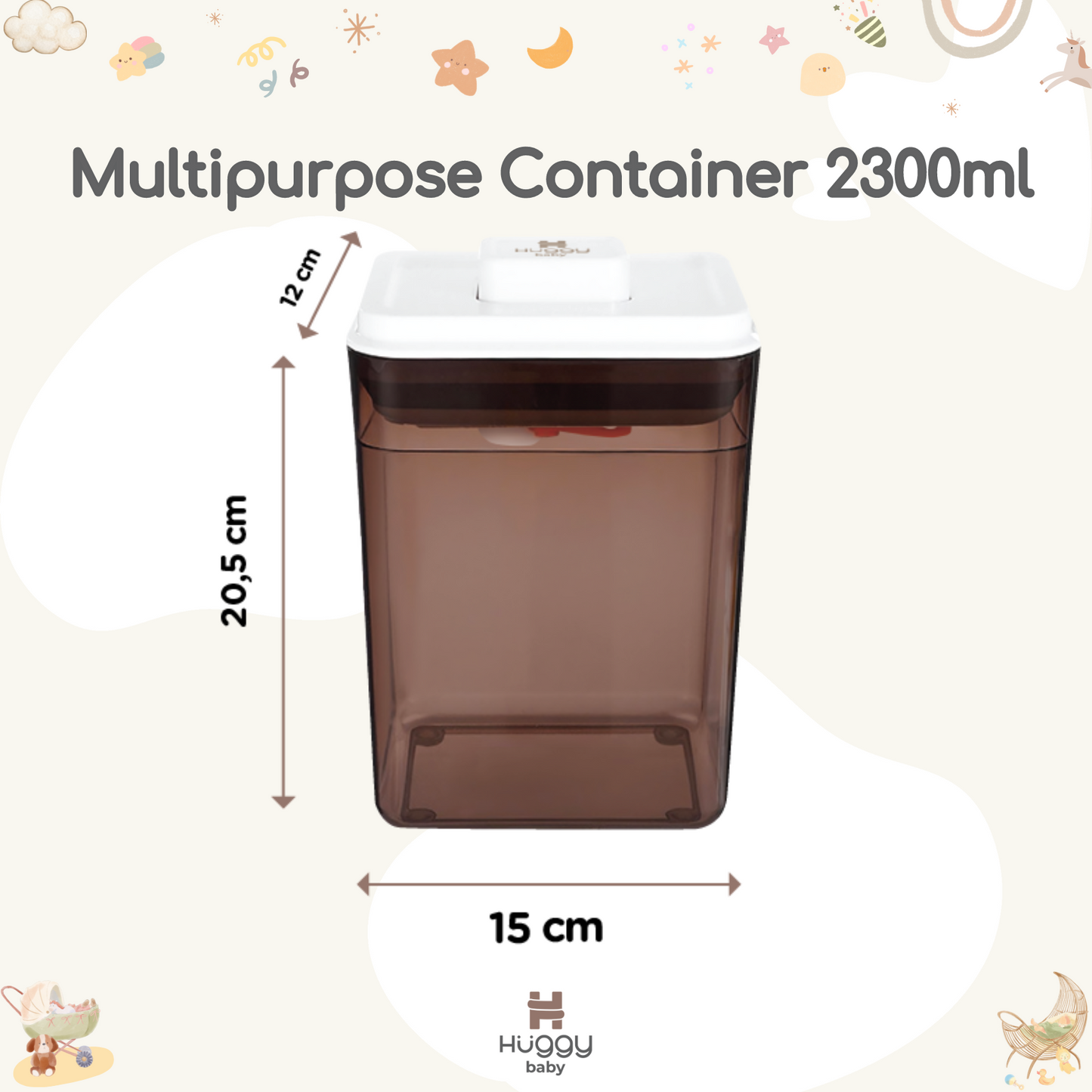 Huggy Baby MS005 Multipurpose Container 2300ml