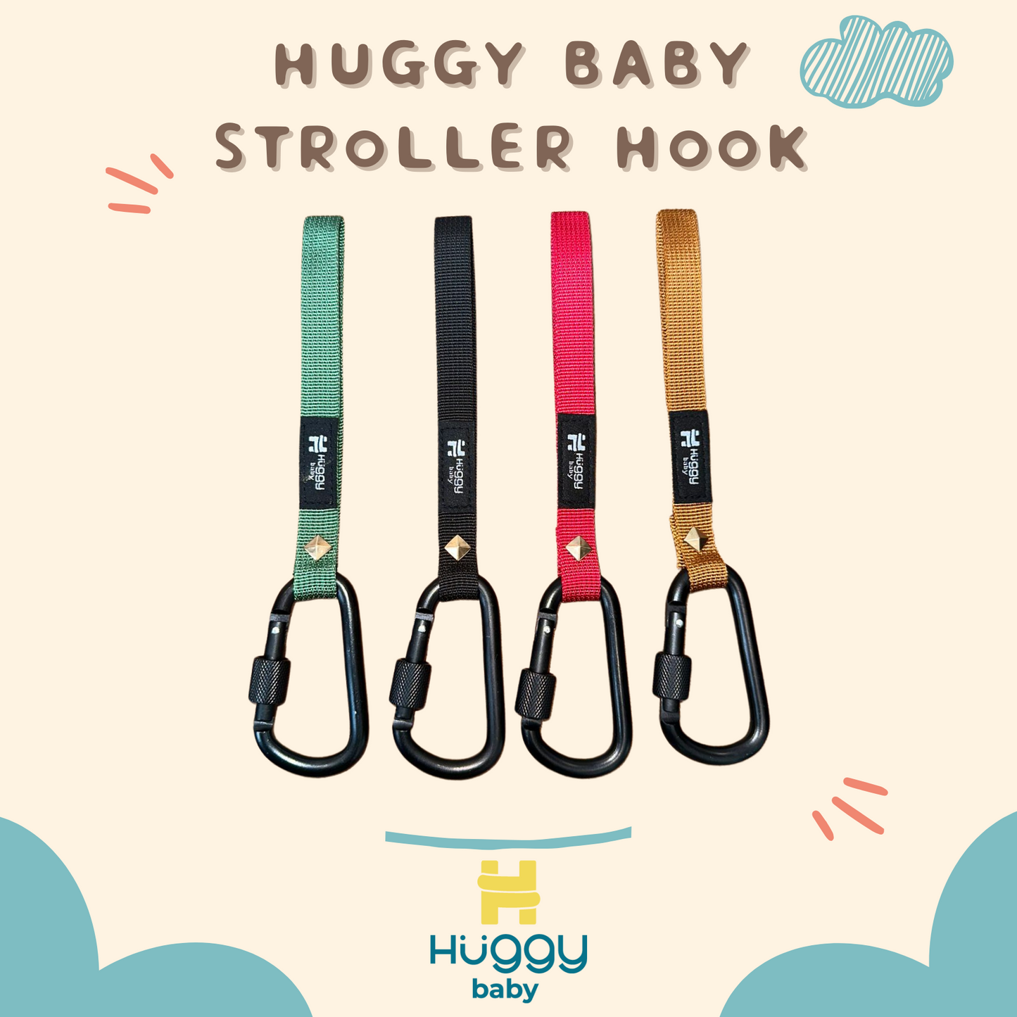 Huggy Baby ACC003 Rope Stroller Hook