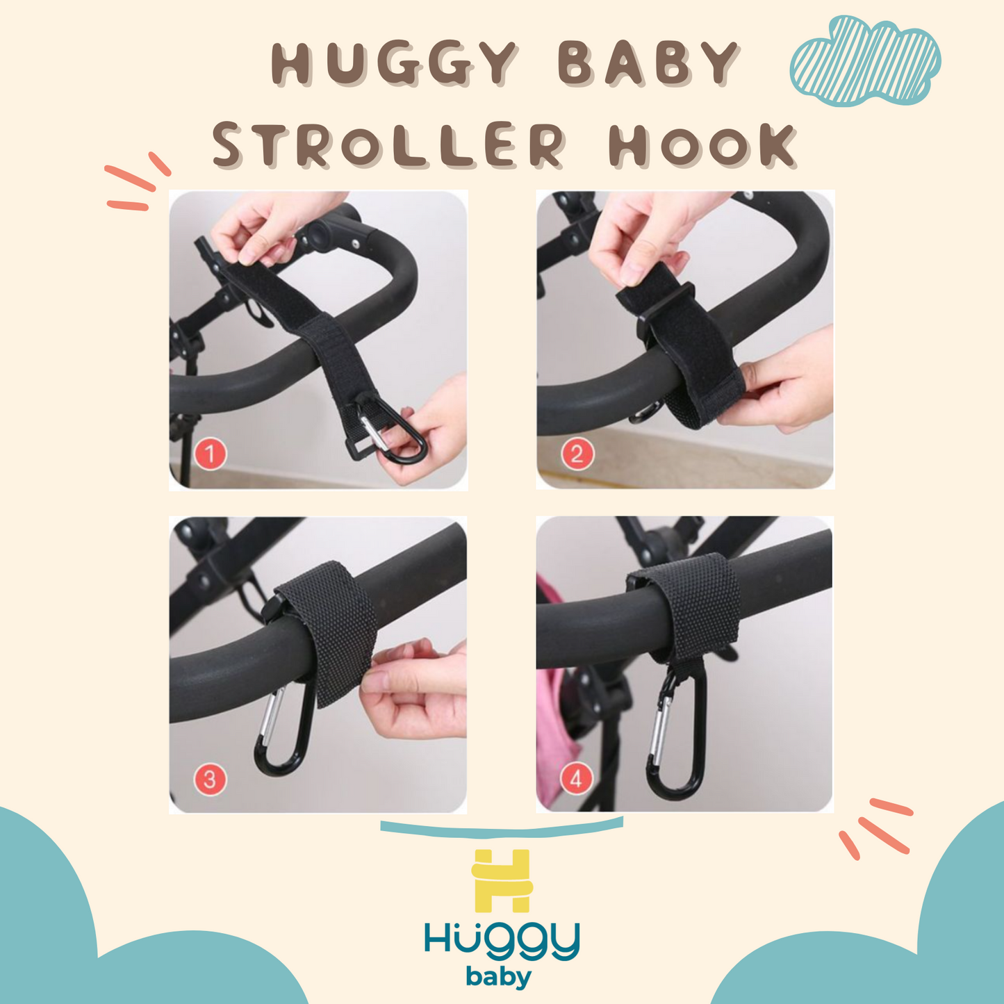 Huggy Baby ACC002 Stroller Hook