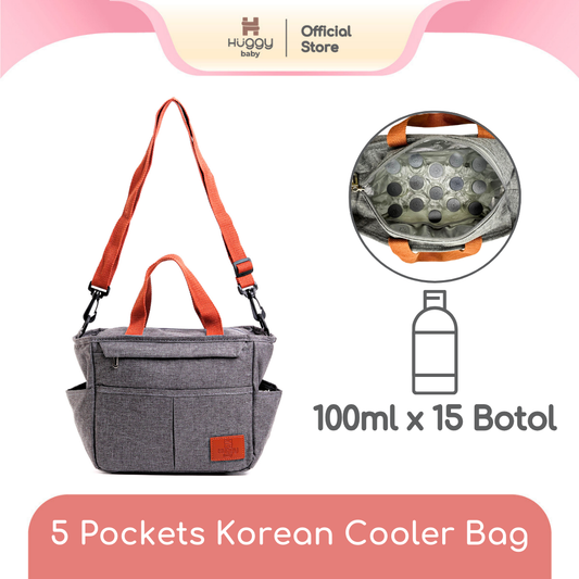 Huggy Baby BAG05 5 Pockets Korean Cooler Bag