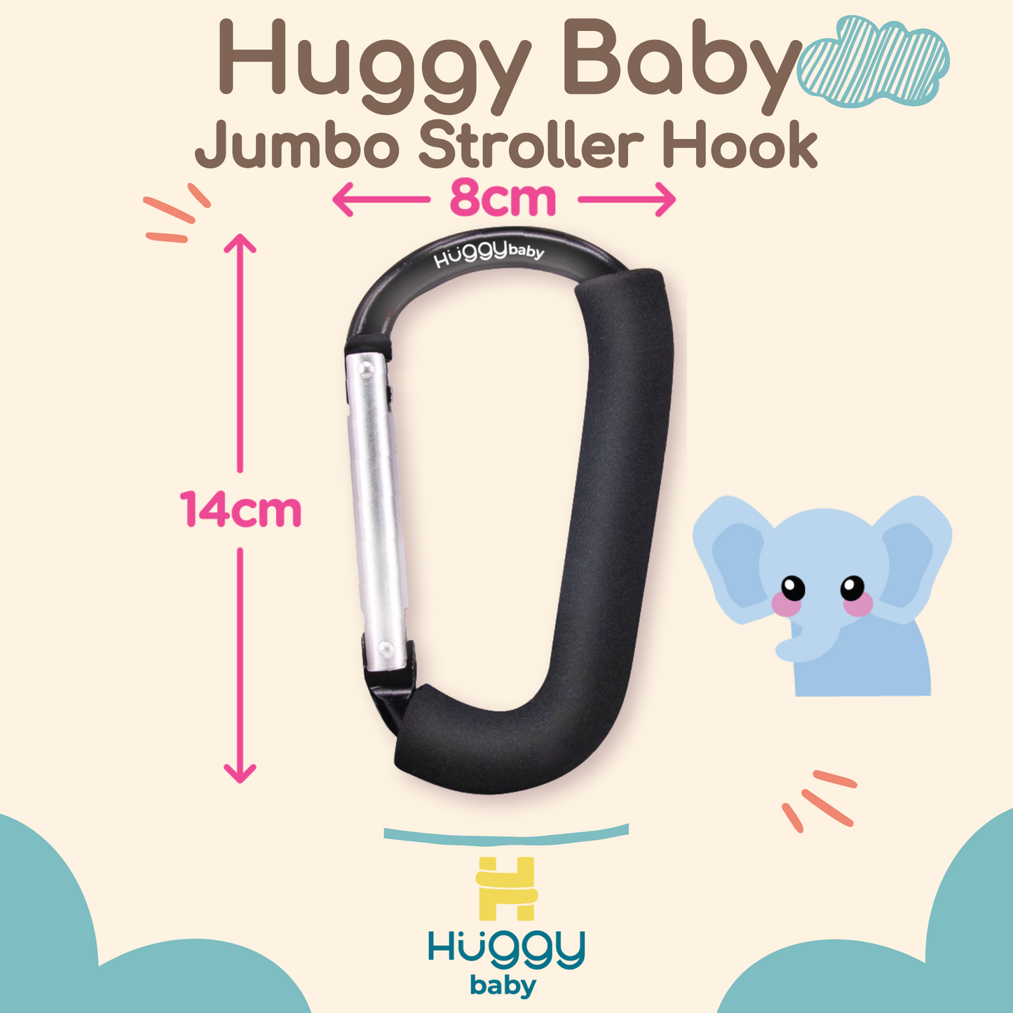 Huggy Baby ACC005 Jumbo Stroller Hook