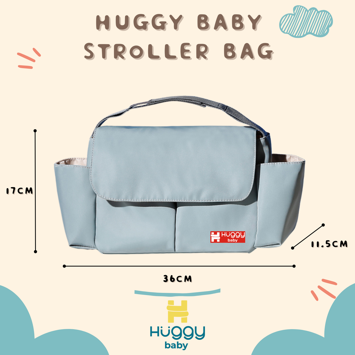 Huggy Baby BAG07 Stroller Bag