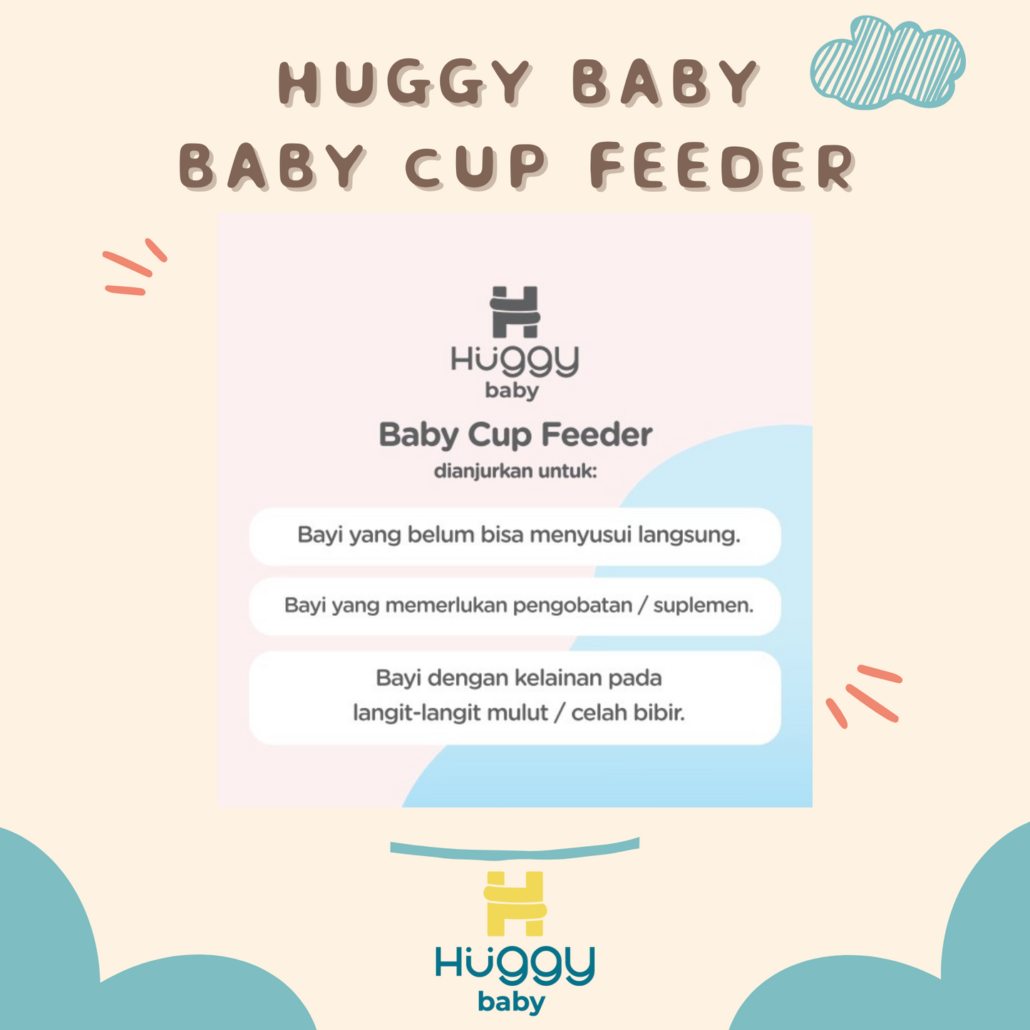 Huggy Baby FD001 Baby Cup Feeder