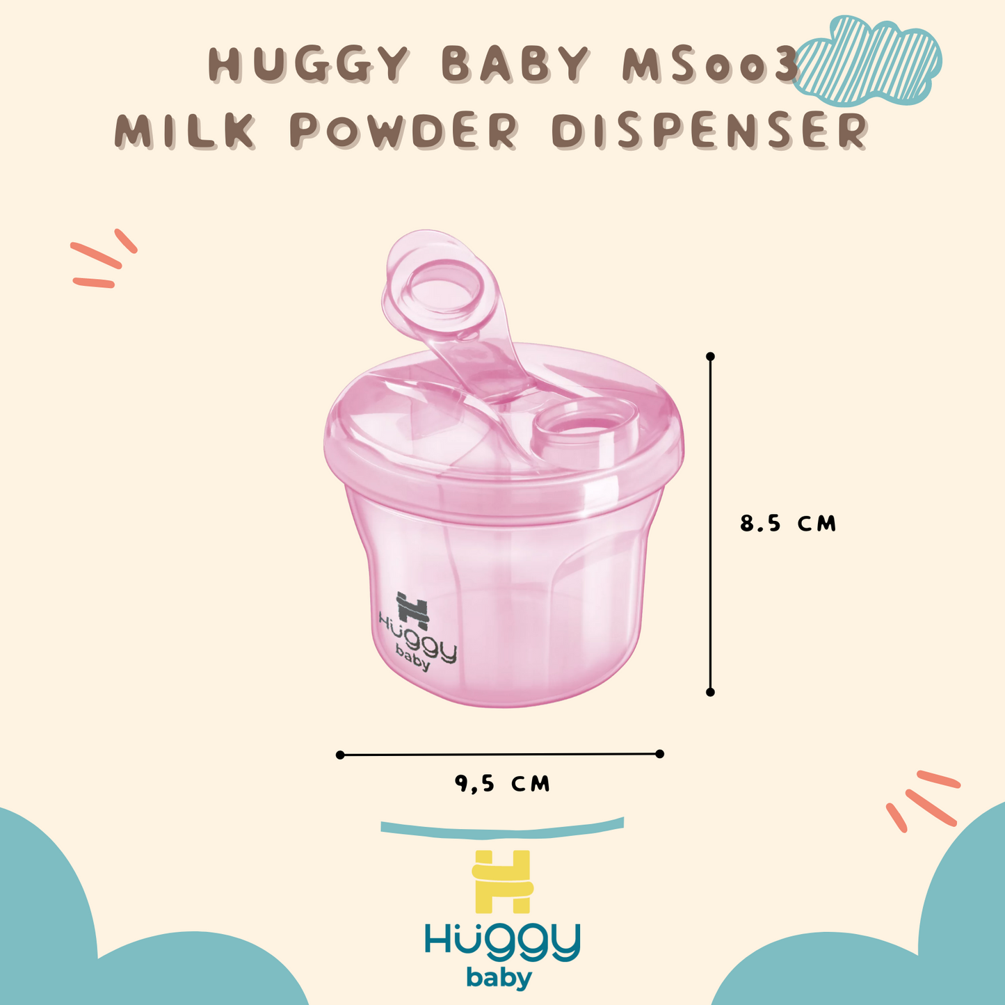 Huggy Baby MS003 Milk Powder Dispenser 270ml