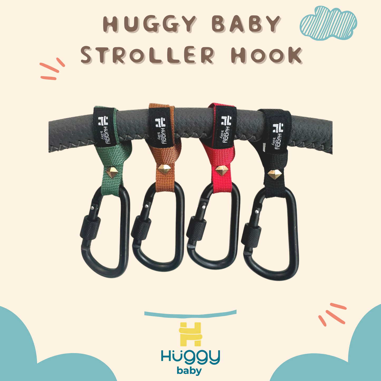 Huggy Baby ACC003 Rope Stroller Hook