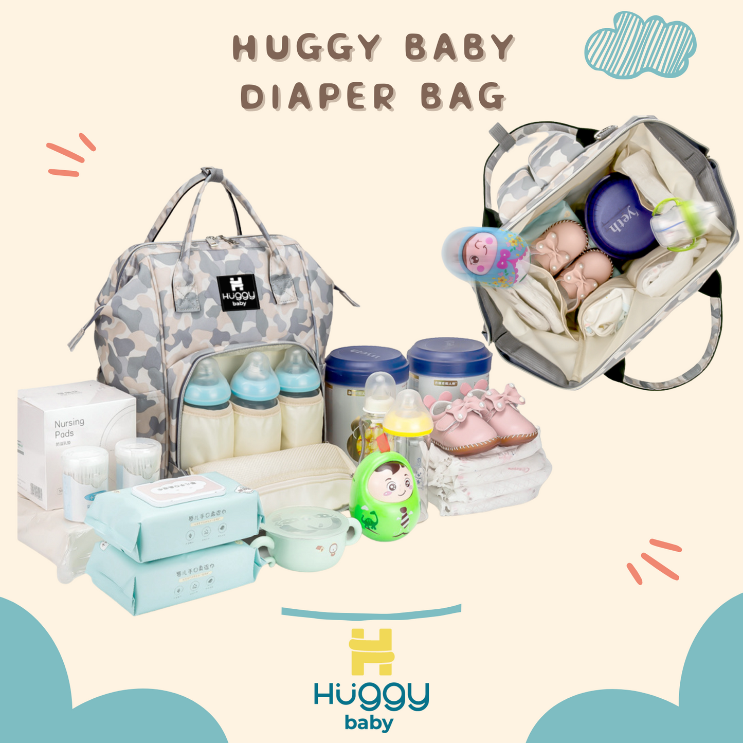 Huggy Baby BAG03 Diaper Bag