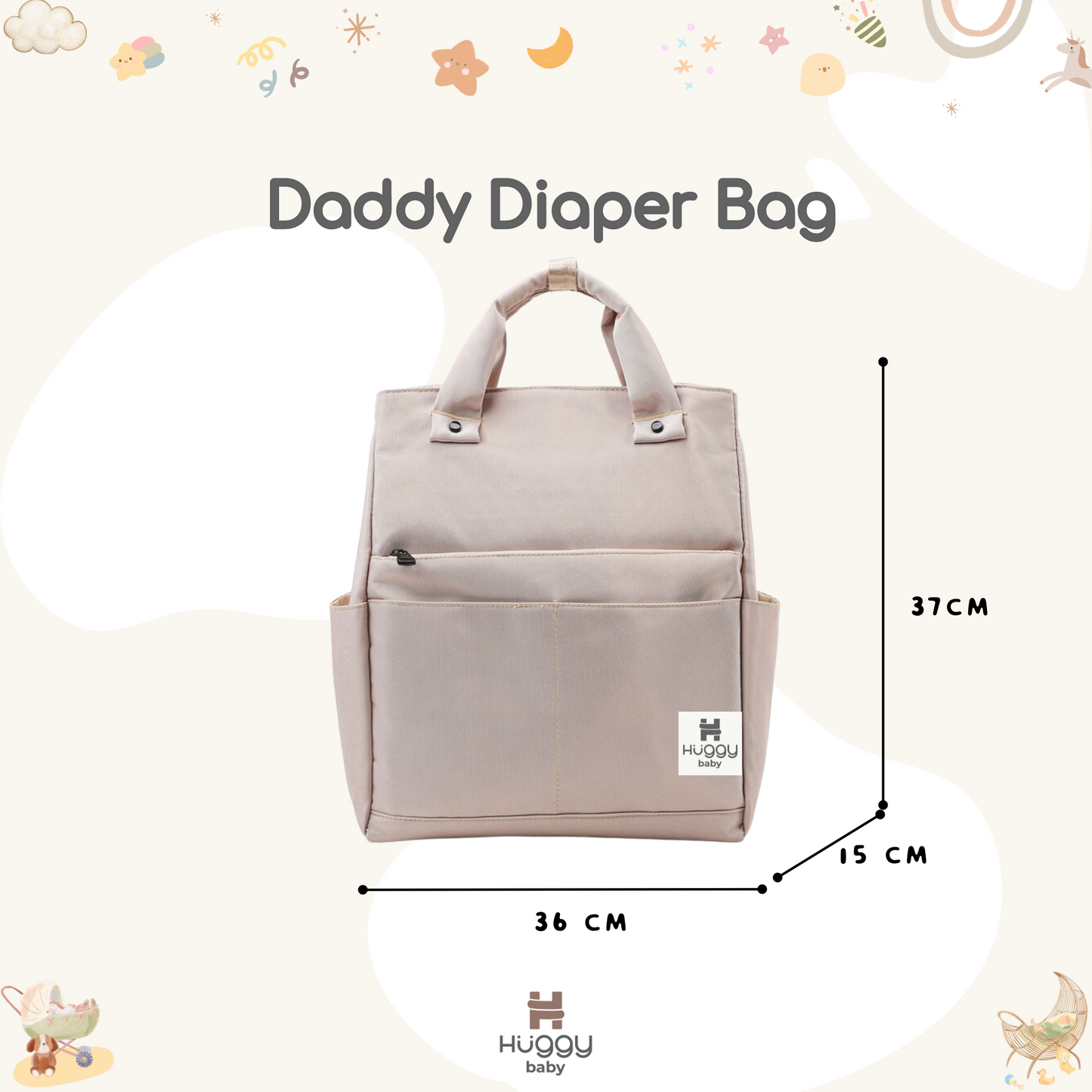 Huggy Baby BAG08 Daddy Diaper Bag