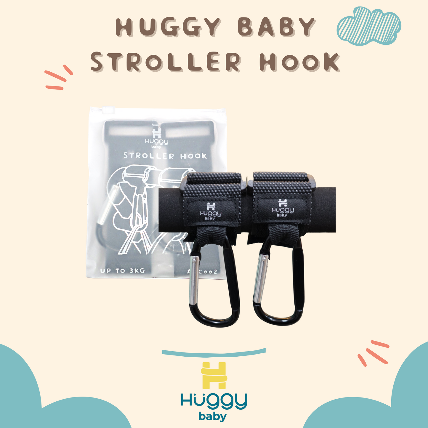 Huggy Baby ACC002 Stroller Hook