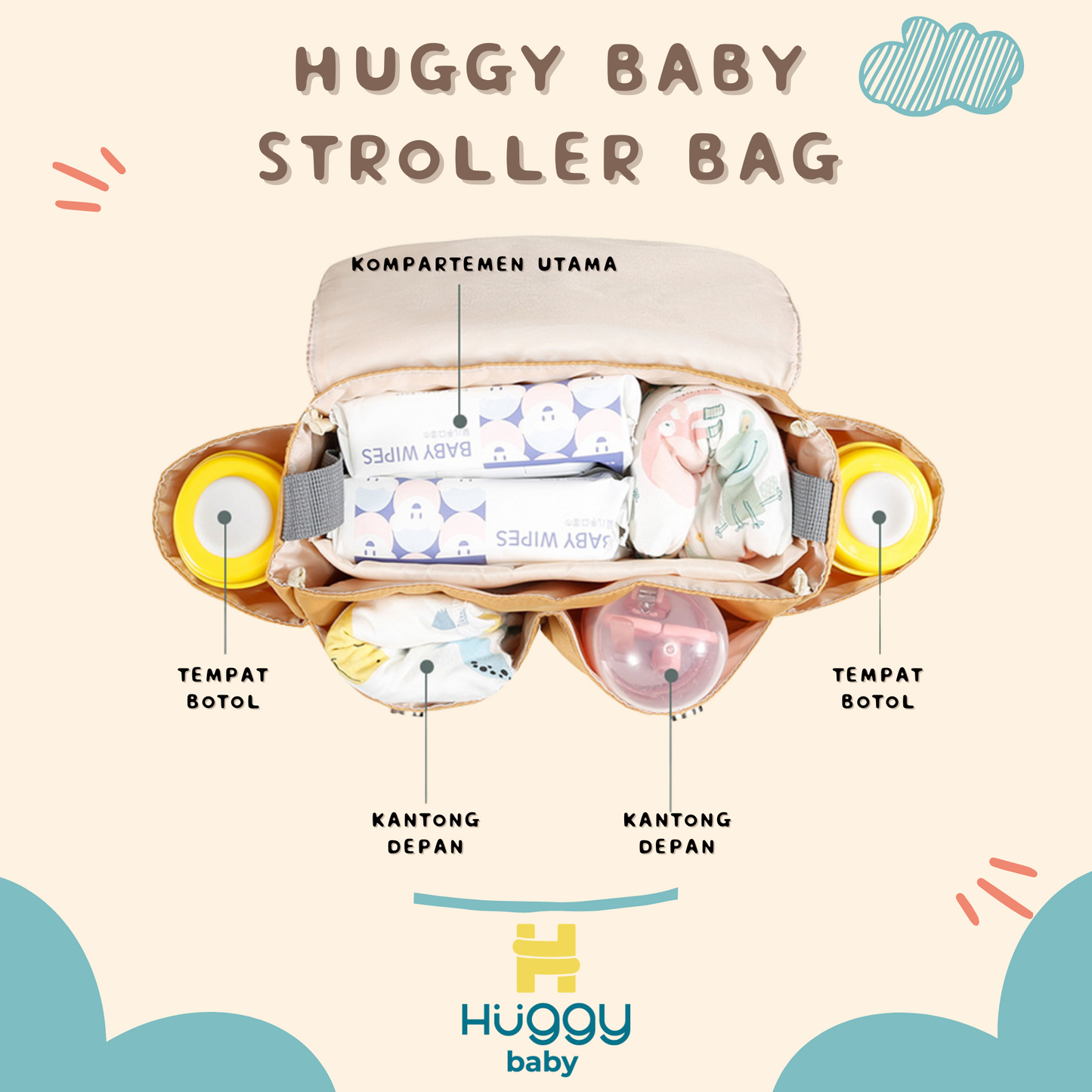 Huggy Baby BAG07 Stroller Bag