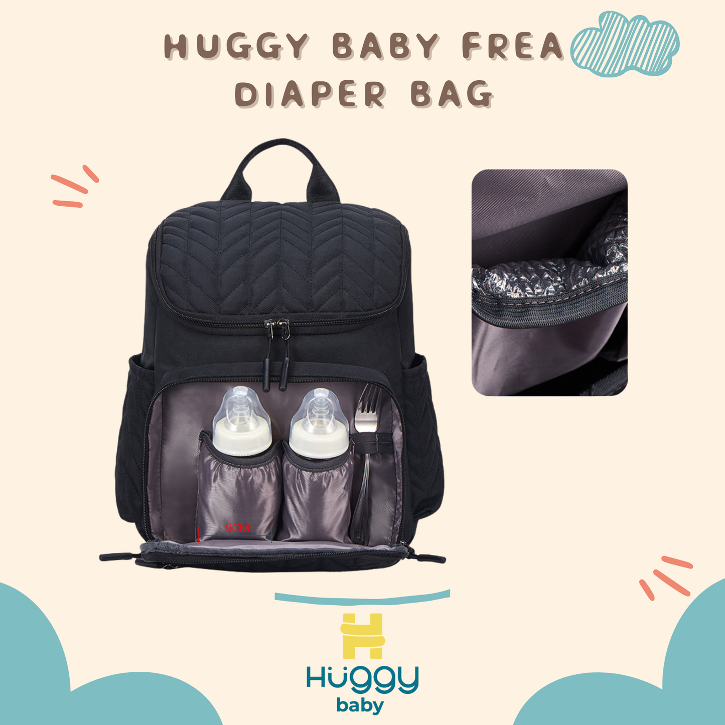 Huggy Baby BAG06 Frea Diaper Bag