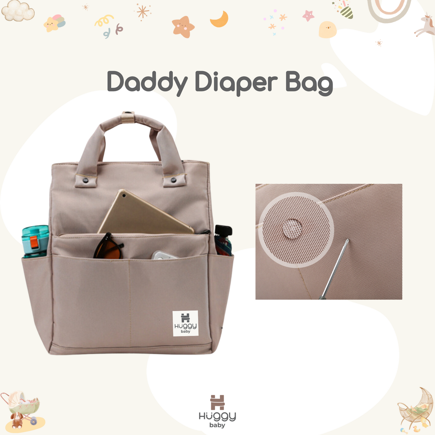 Huggy Baby BAG08 Daddy Diaper Bag