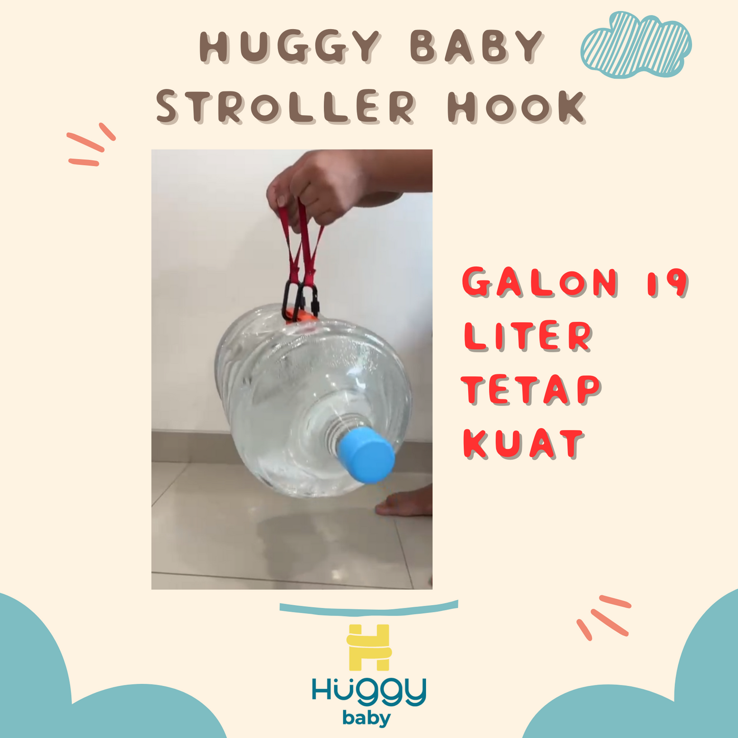 Huggy Baby ACC003 Rope Stroller Hook