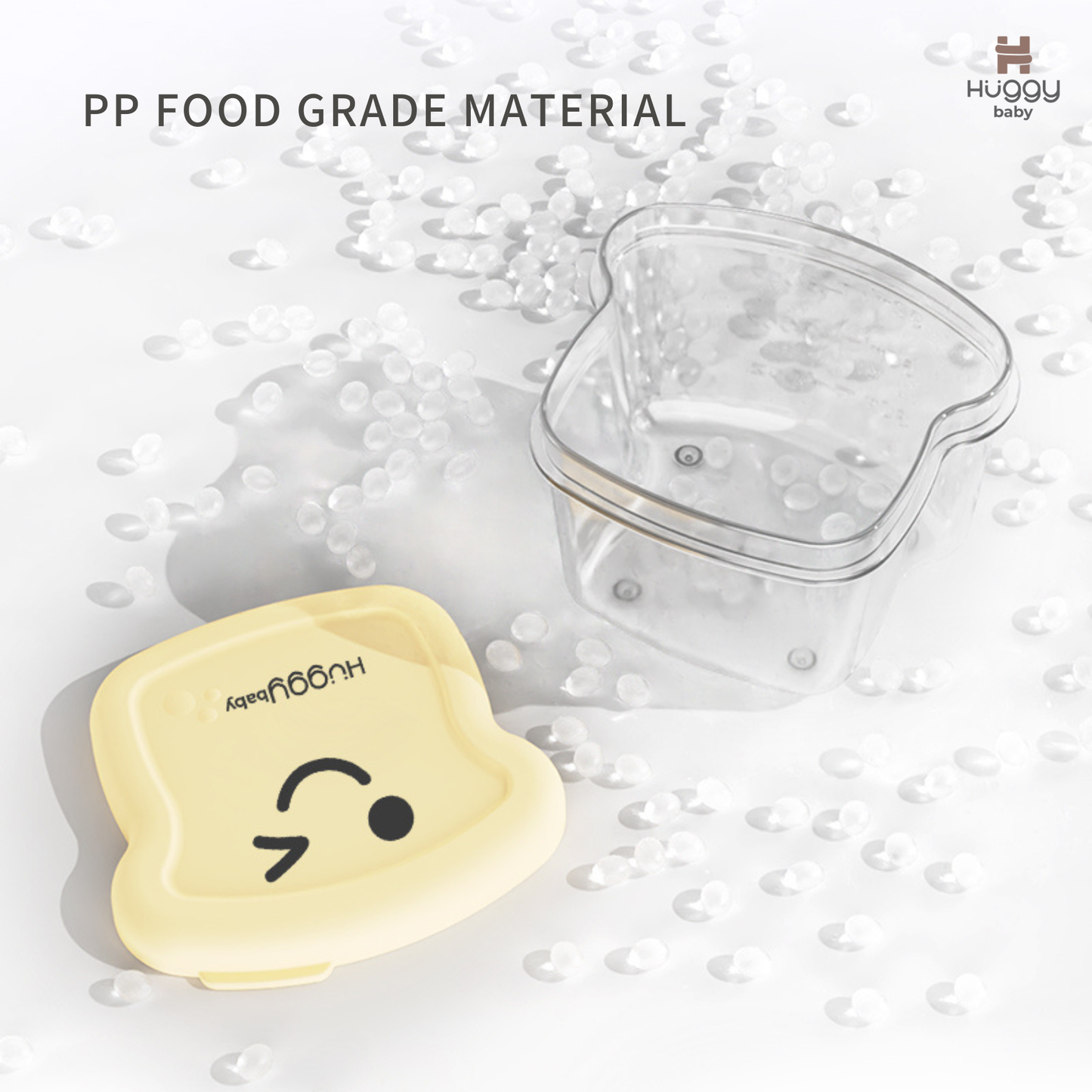 Huggy Baby WM003 Toast Baby Food Storage | Wadah Kotak Penyimpanan MPASI