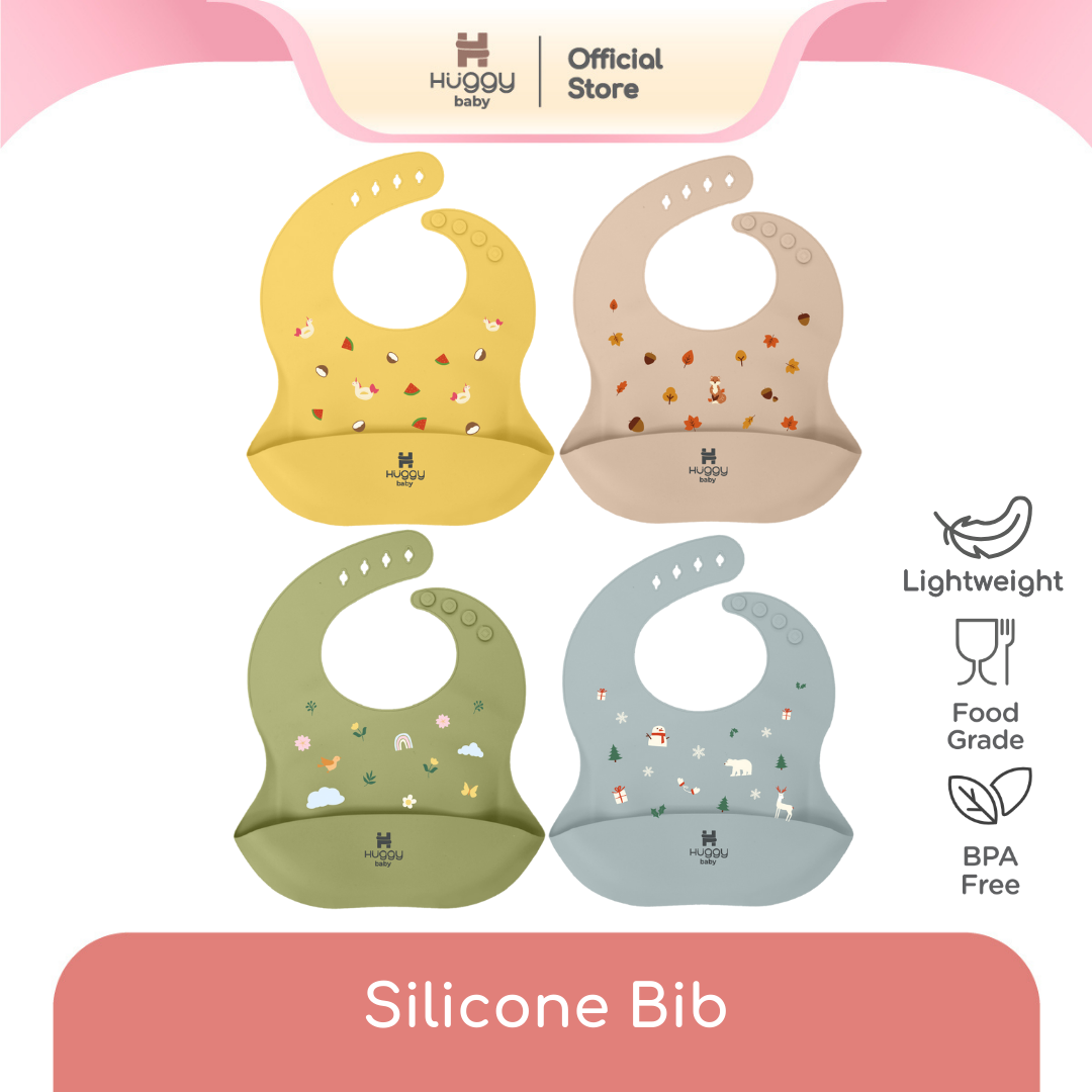 Huggy Baby BIB01 Silicone Bib