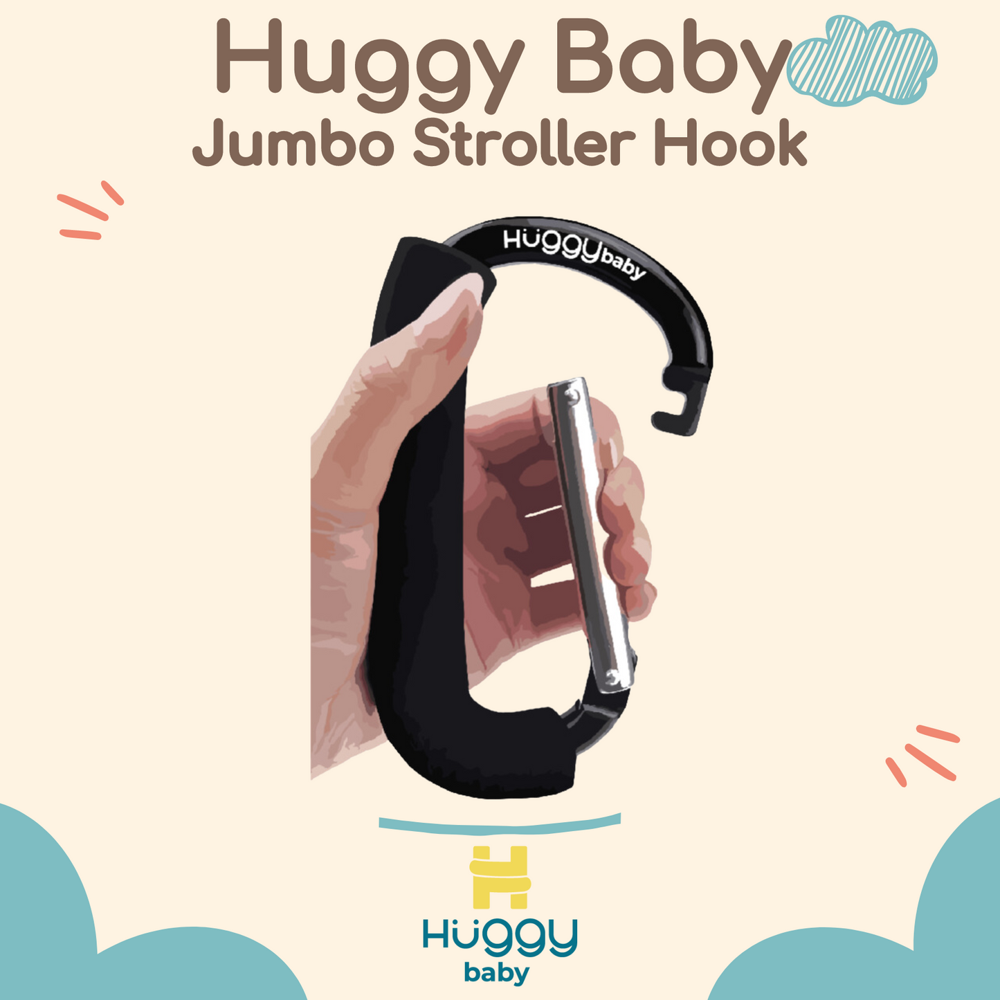 Huggy Baby ACC005 Jumbo Stroller Hook