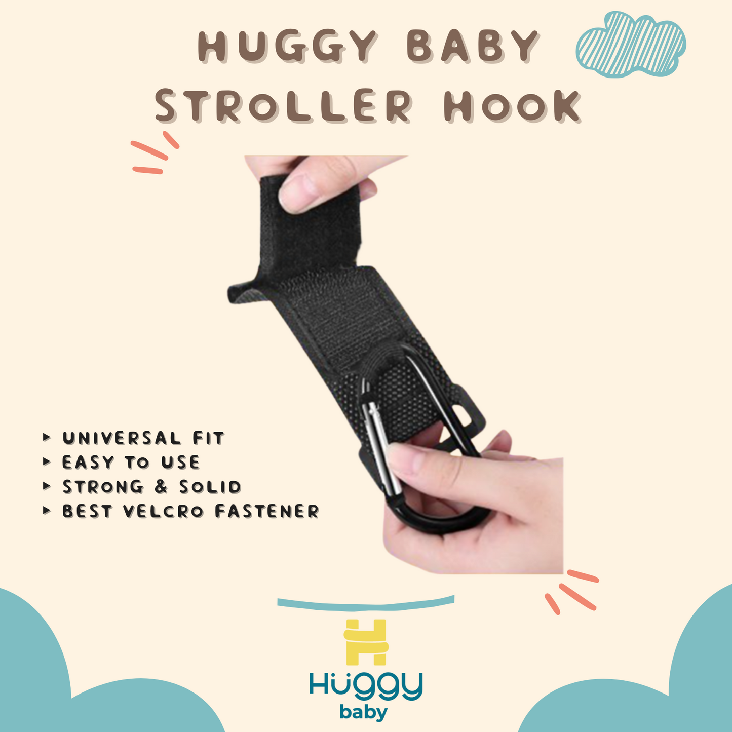 Huggy Baby ACC002 Stroller Hook