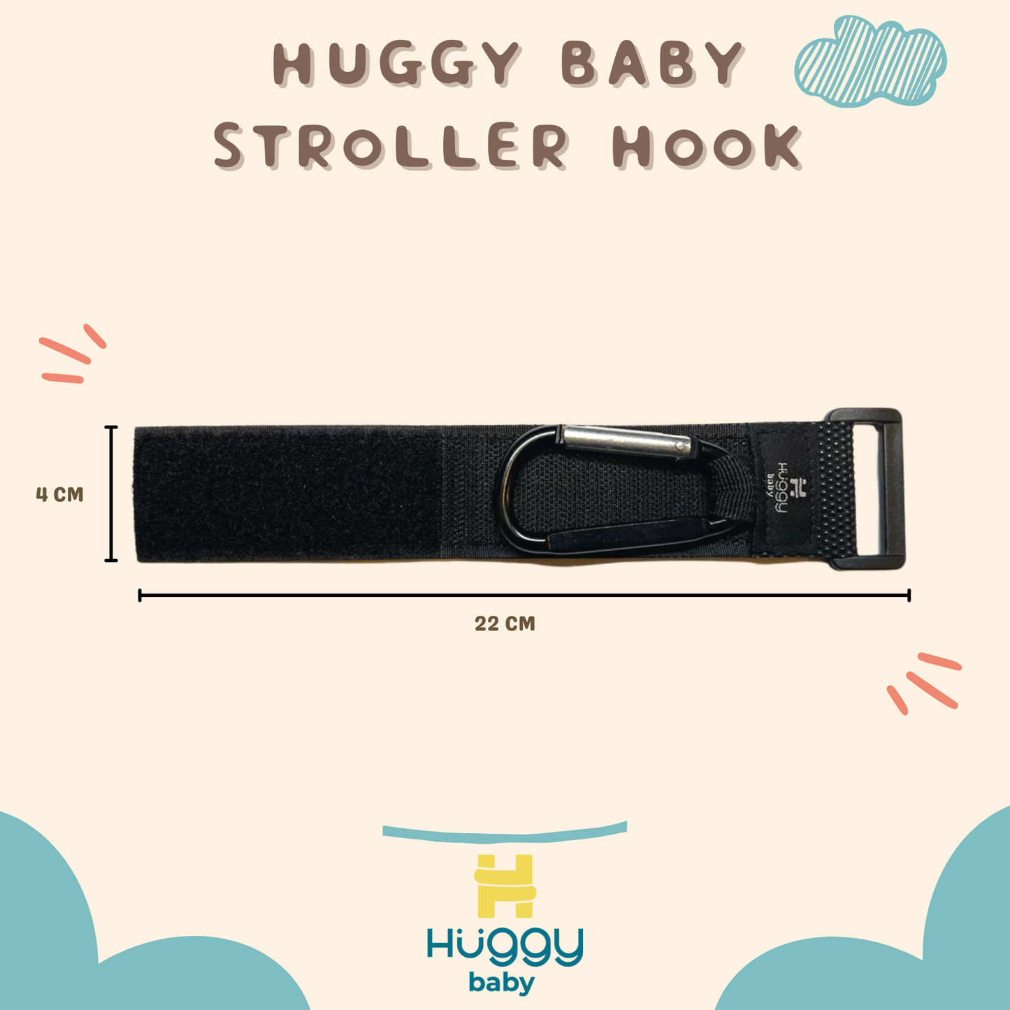 Huggy Baby ACC002 Stroller Hook