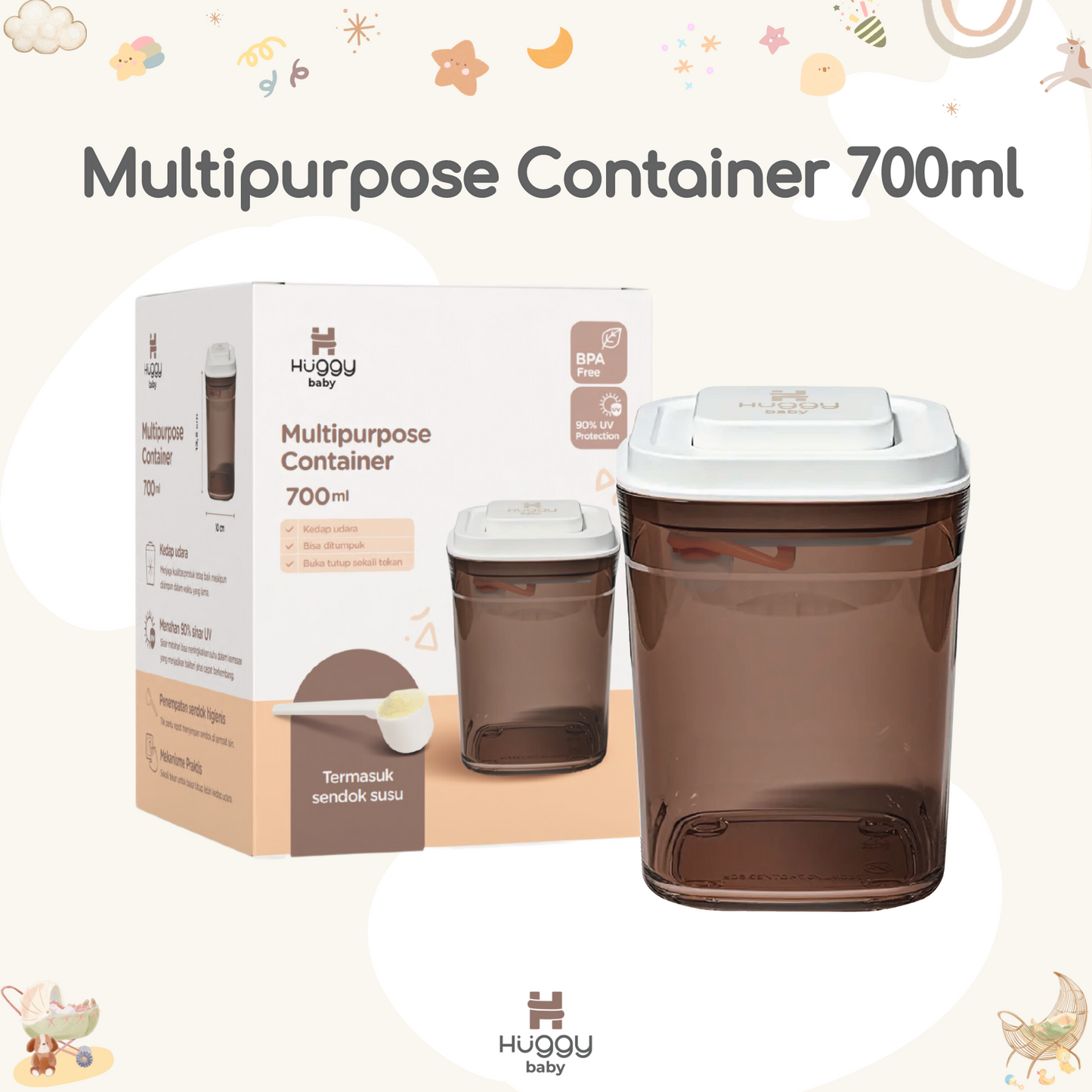 Huggy Baby MS002 Multipurpose Container 700ml