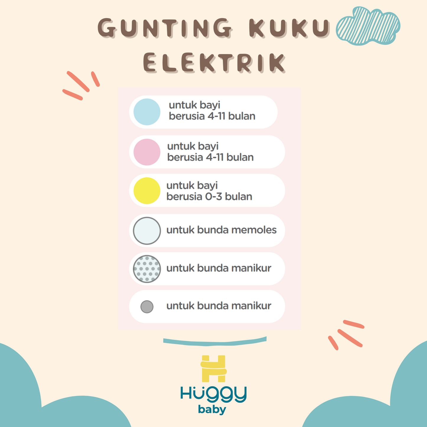 Huggy Gunting Kuku Elektrik