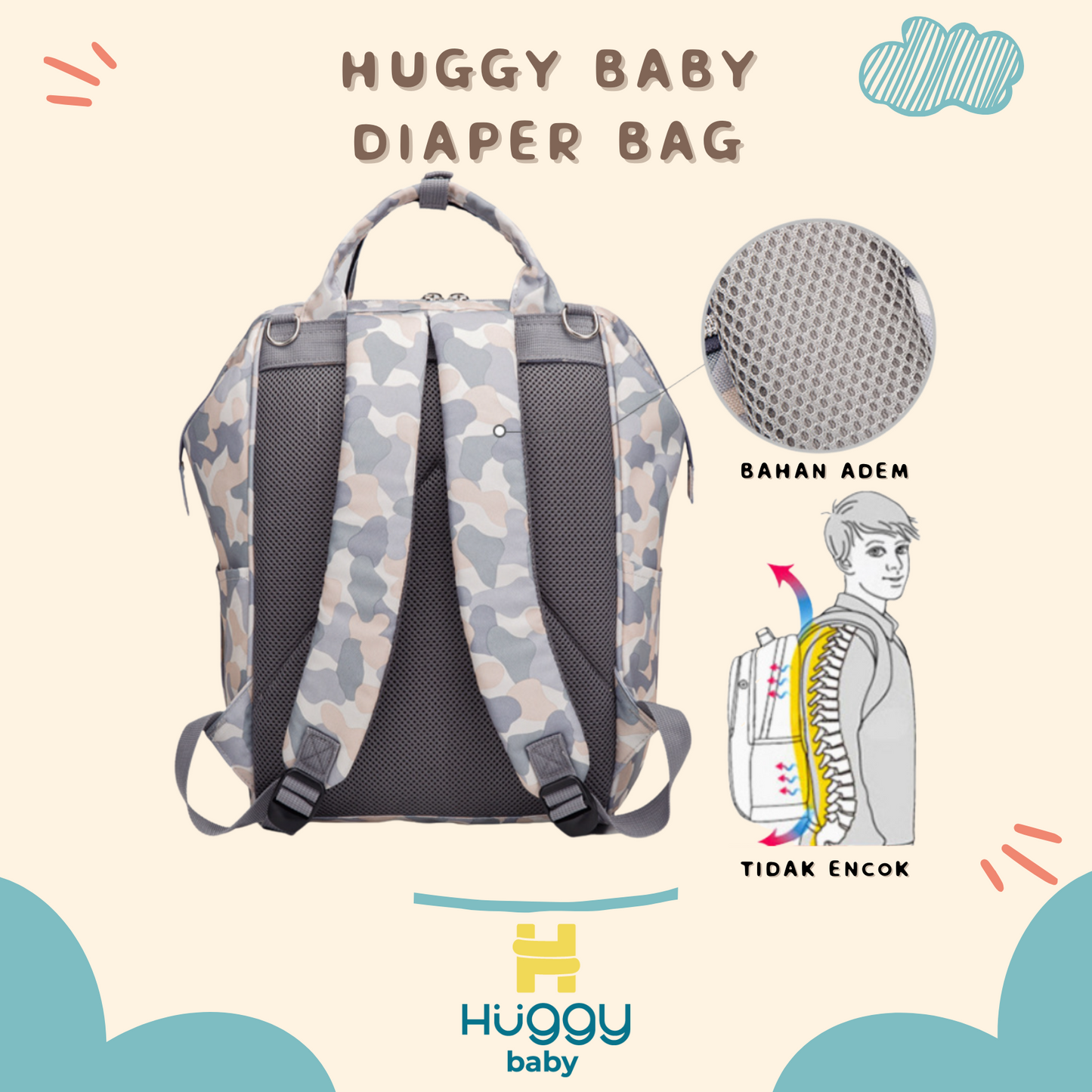 Huggy Baby BAG03 Diaper Bag