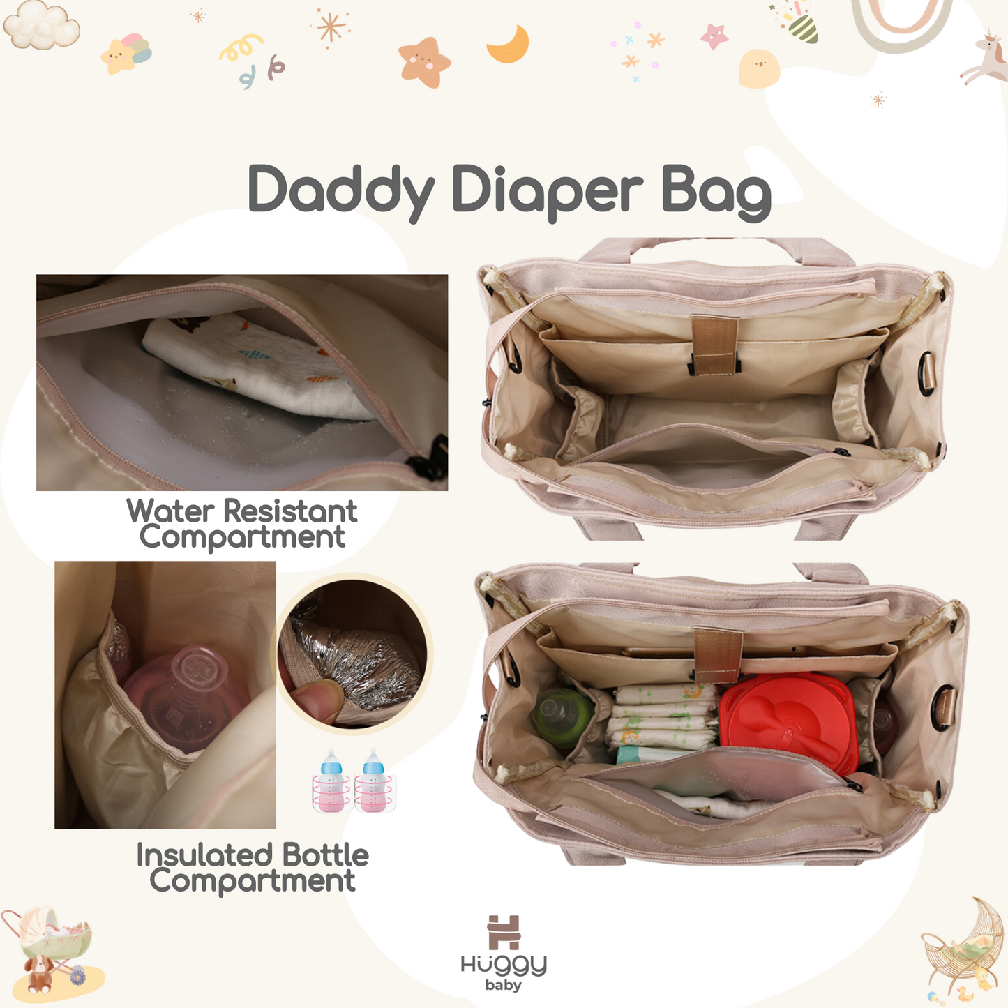 Huggy Baby BAG08 Daddy Diaper Bag