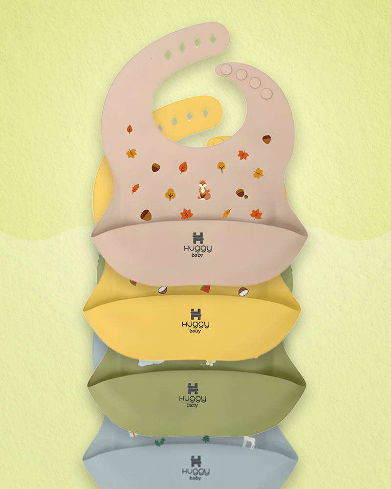 Huggy Baby BIB01 Silicone Bib