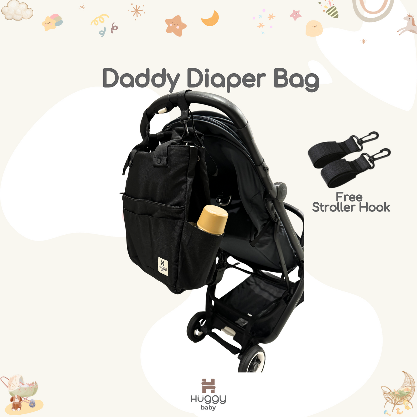 Huggy Baby BAG08 Daddy Diaper Bag