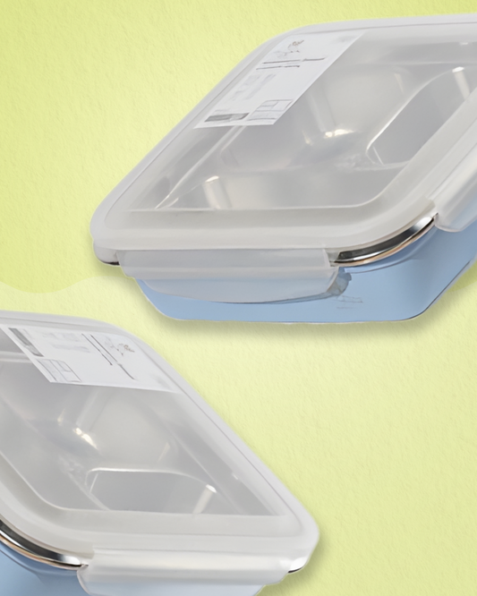 Huggy Baby KM11 Stainless Steel Mini Lunch Box 350ml | Kotak Makan Anak