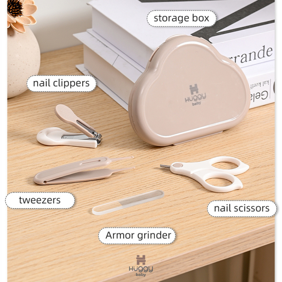Huggy Baby GK005 Cloud Nail Care Kit | Set Gunting Kikir Kuku Bayi Manicure Pedicure