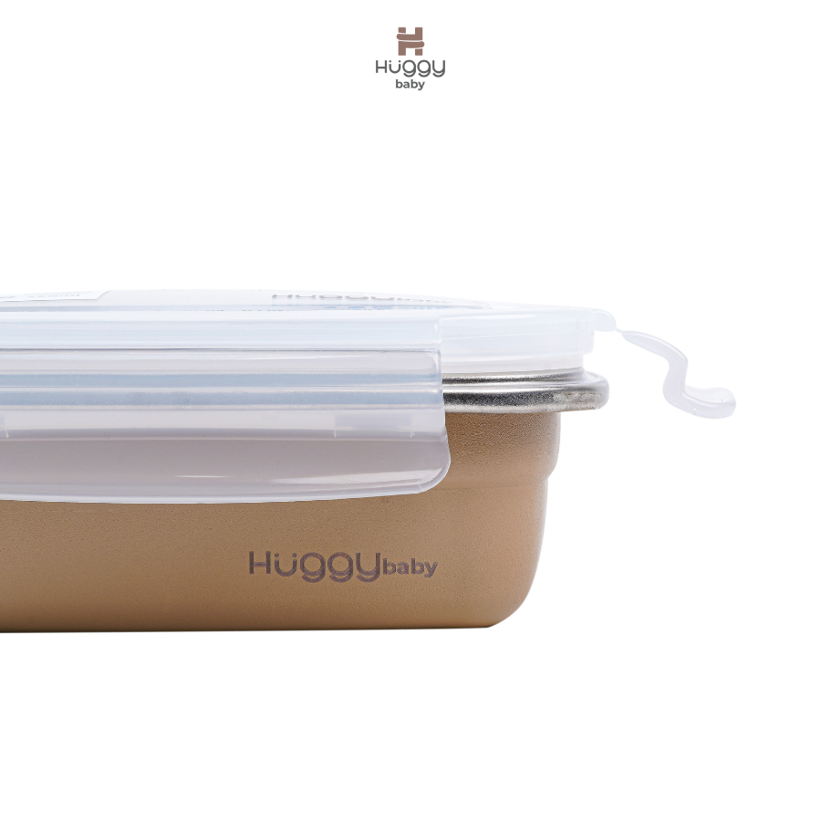 Huggy Baby KM11 Stainless Steel Mini Lunch Box 350ml | Kotak Makan Anak