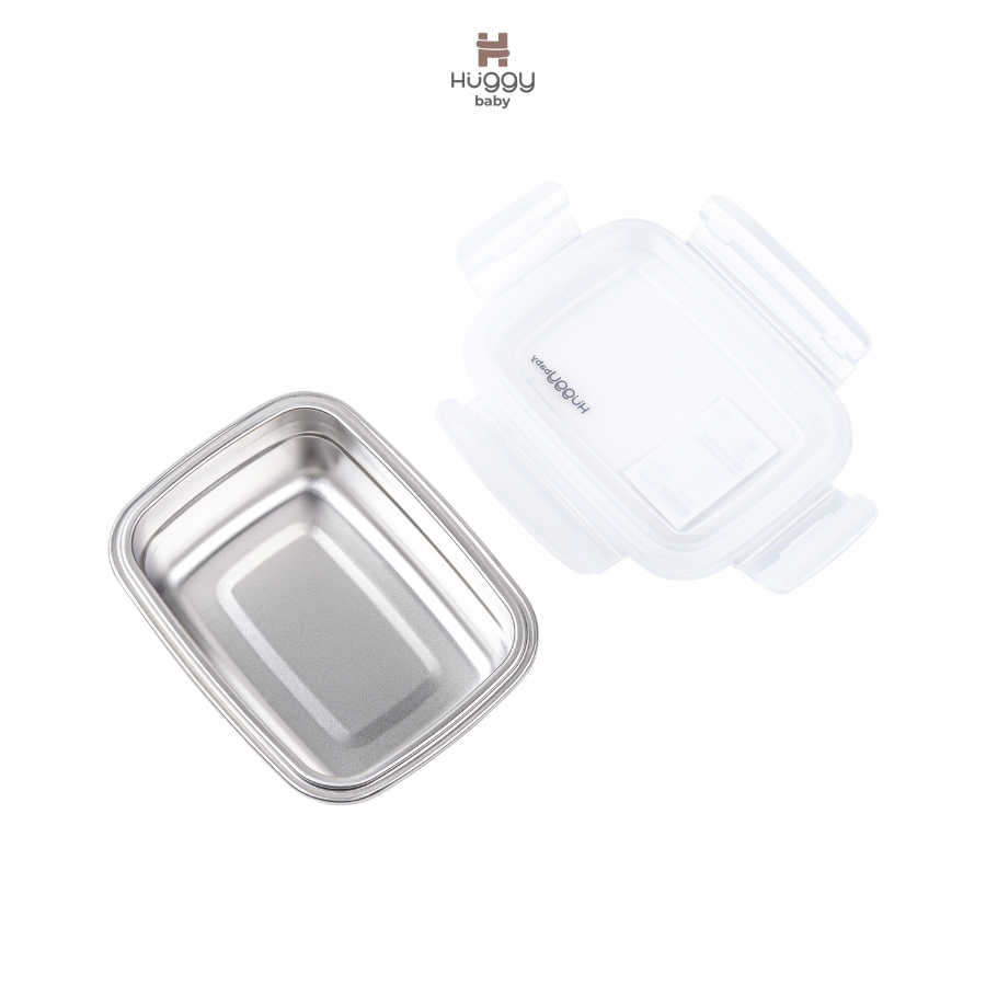 Huggy Baby KM11 Stainless Steel Mini Lunch Box 350ml | Kotak Makan Anak