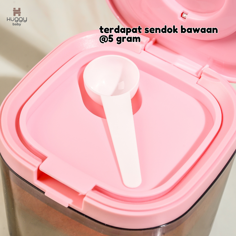 Huggy Baby MS007 Milk Storage Container 800ml | Kotak Penyimpanan Susu Bubuk