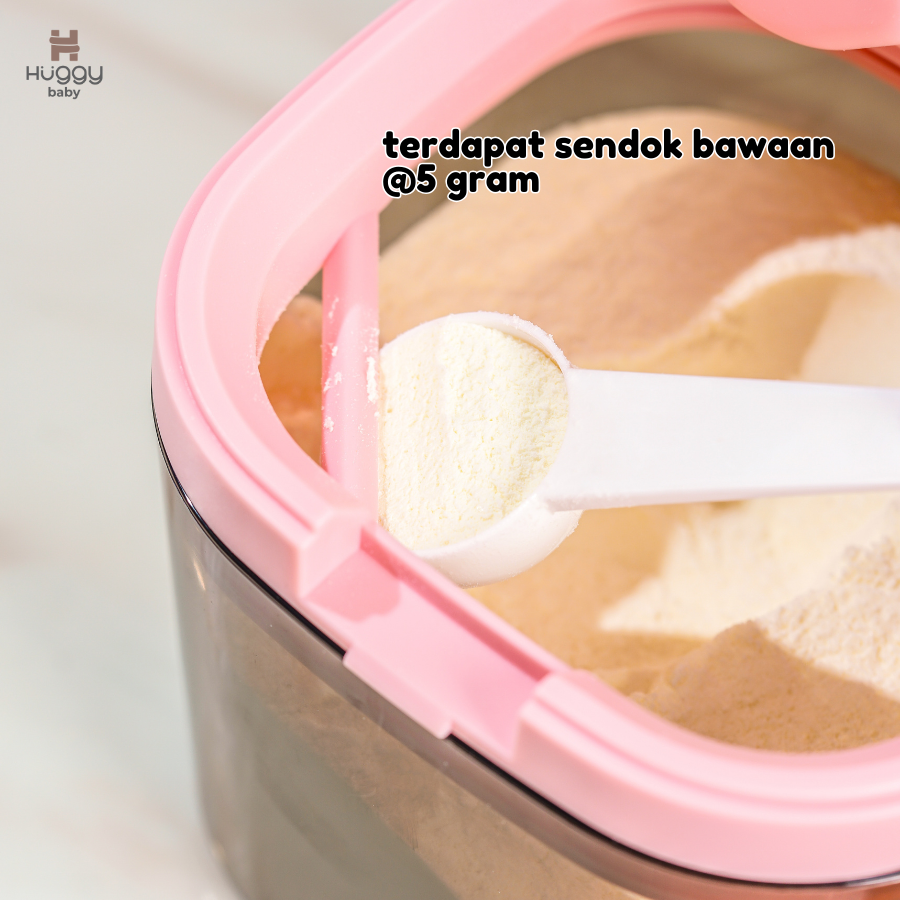 Huggy Baby MS007 Milk Storage Container 800ml | Kotak Penyimpanan Susu Bubuk