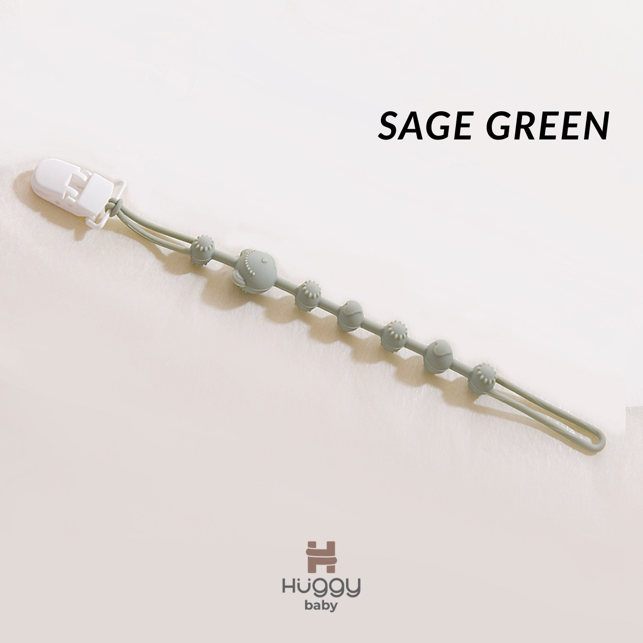 Huggy Baby PC01 Bear Pacifier Clip | Tali Empeng Dot Silikon