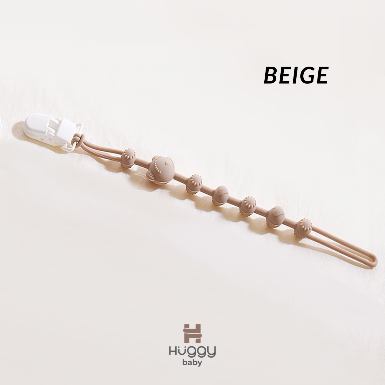 Huggy Baby PC01 Bear Pacifier Clip | Tali Empeng Dot Silikon