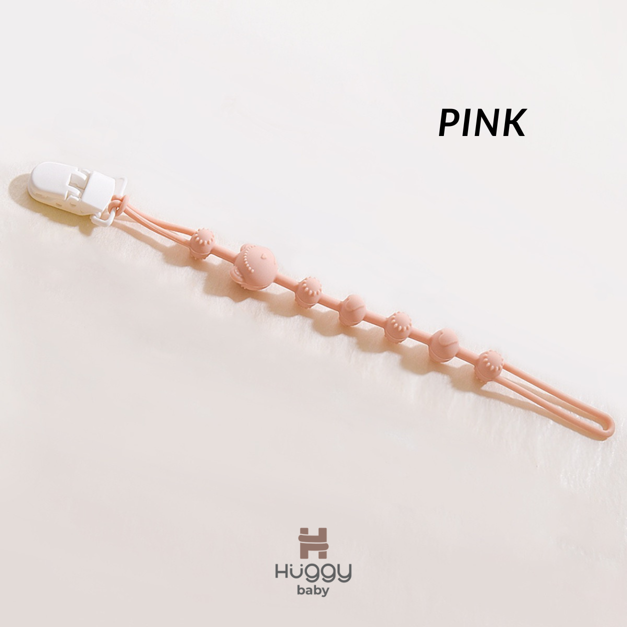Huggy Baby PC01 Bear Pacifier Clip | Tali Empeng Dot Silikon