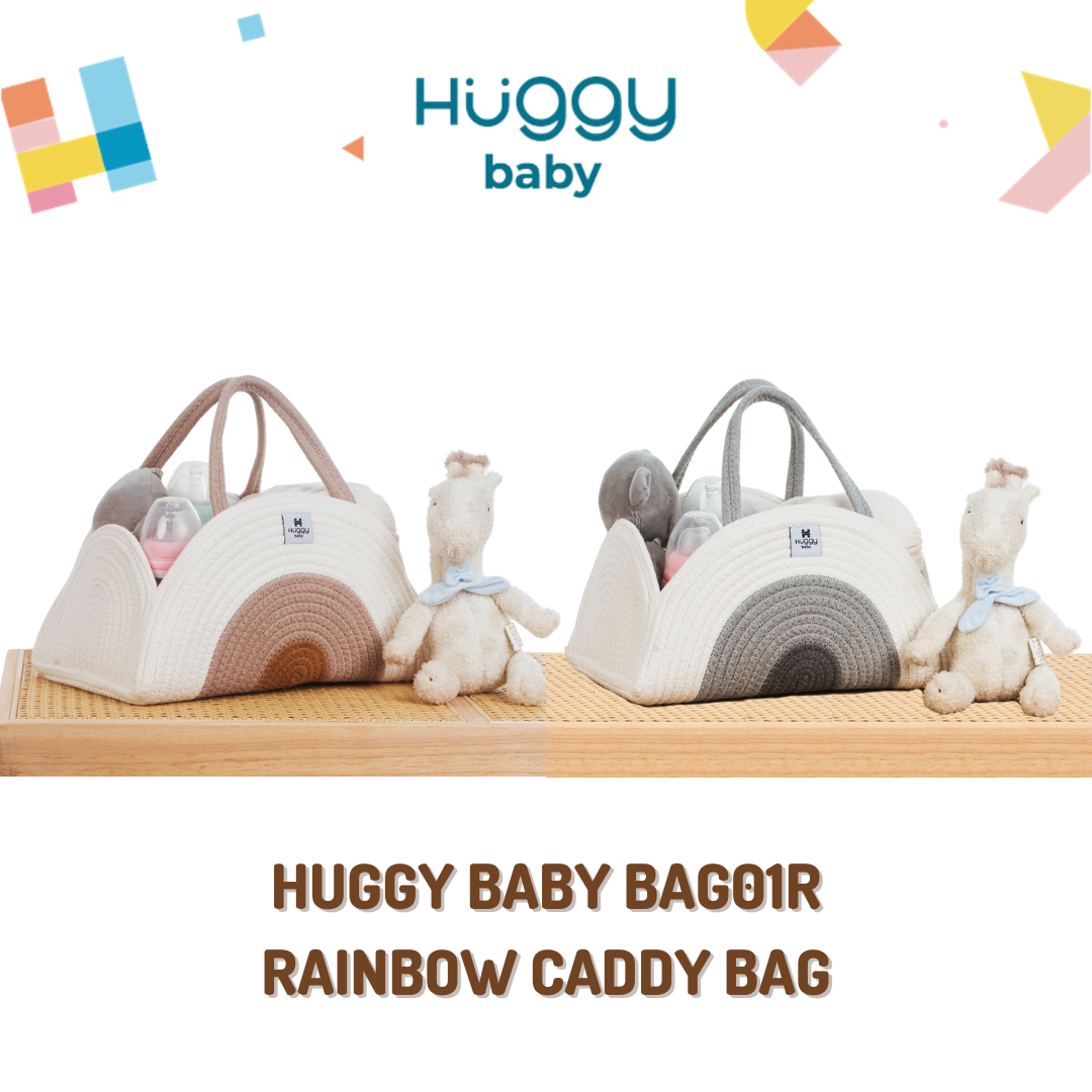 Huggy Baby BAG01R RAINBOW Caddy Bag | Tas Diaper Bag Organizer Bayi