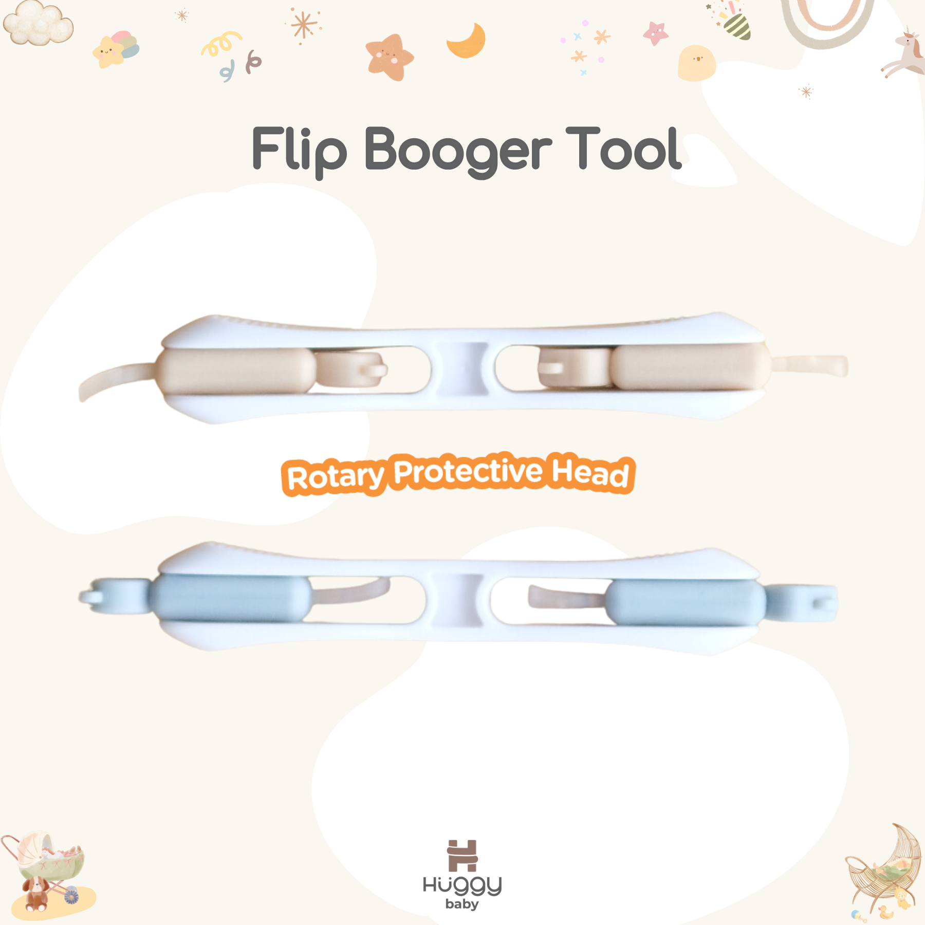 Huggy Baby ES02 Flip Booger Tool | Alat Pembersih Hidung Telinga Anak - Image 6