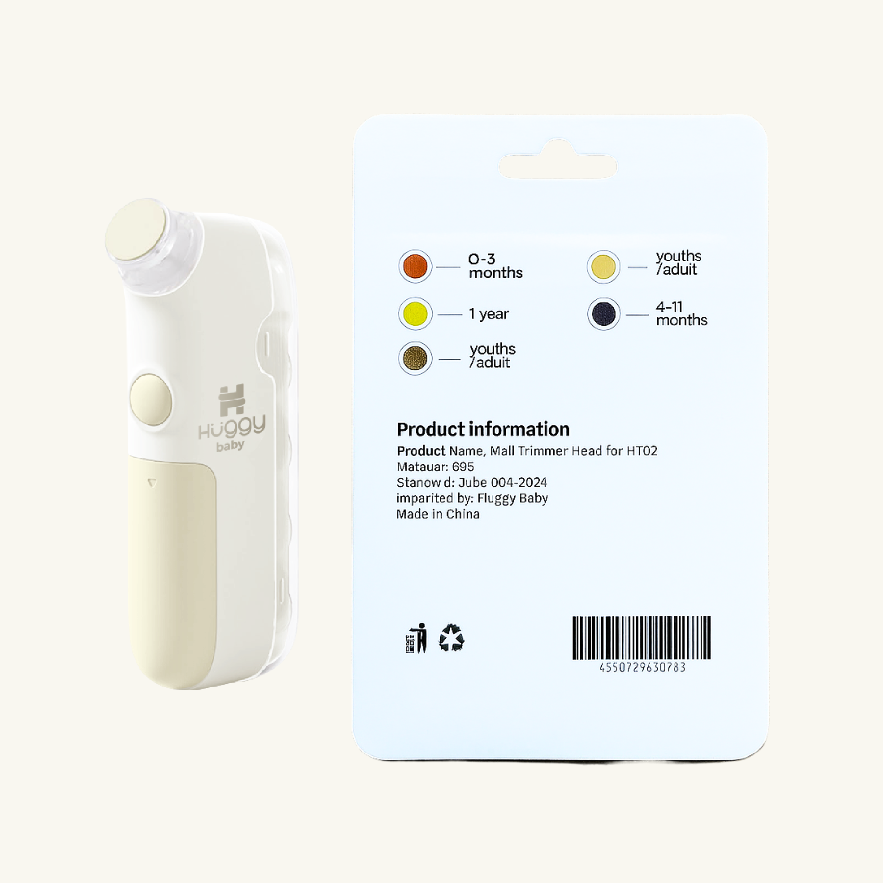 Huggy Baby Nail Trimmer Head for NT02 | Aksesoris Kepala Kikiran Gunting Kuku Elektrik NT02 - Image 3