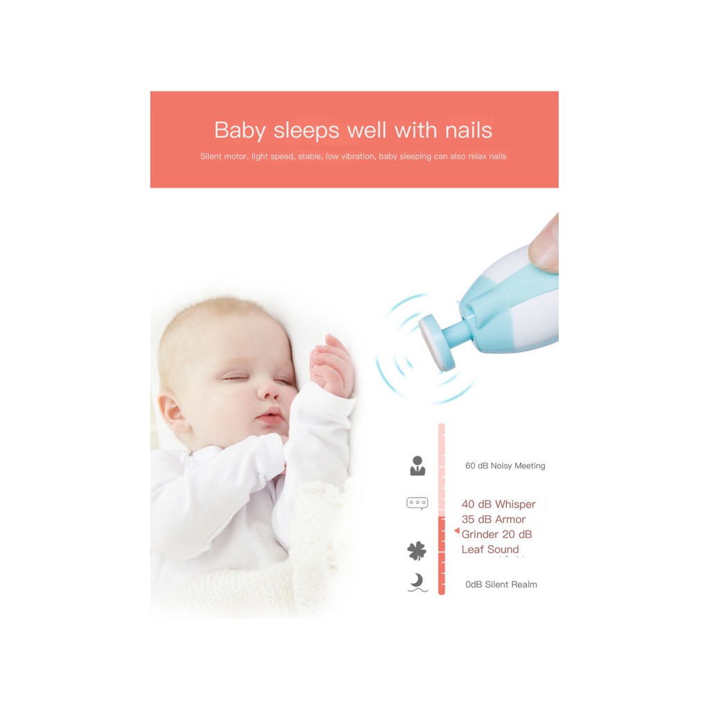 Huggy Baby Gunting Kuku Elektrik Bayi & Dewasa Electric Nail Trimmer Manicure Set - Image 7