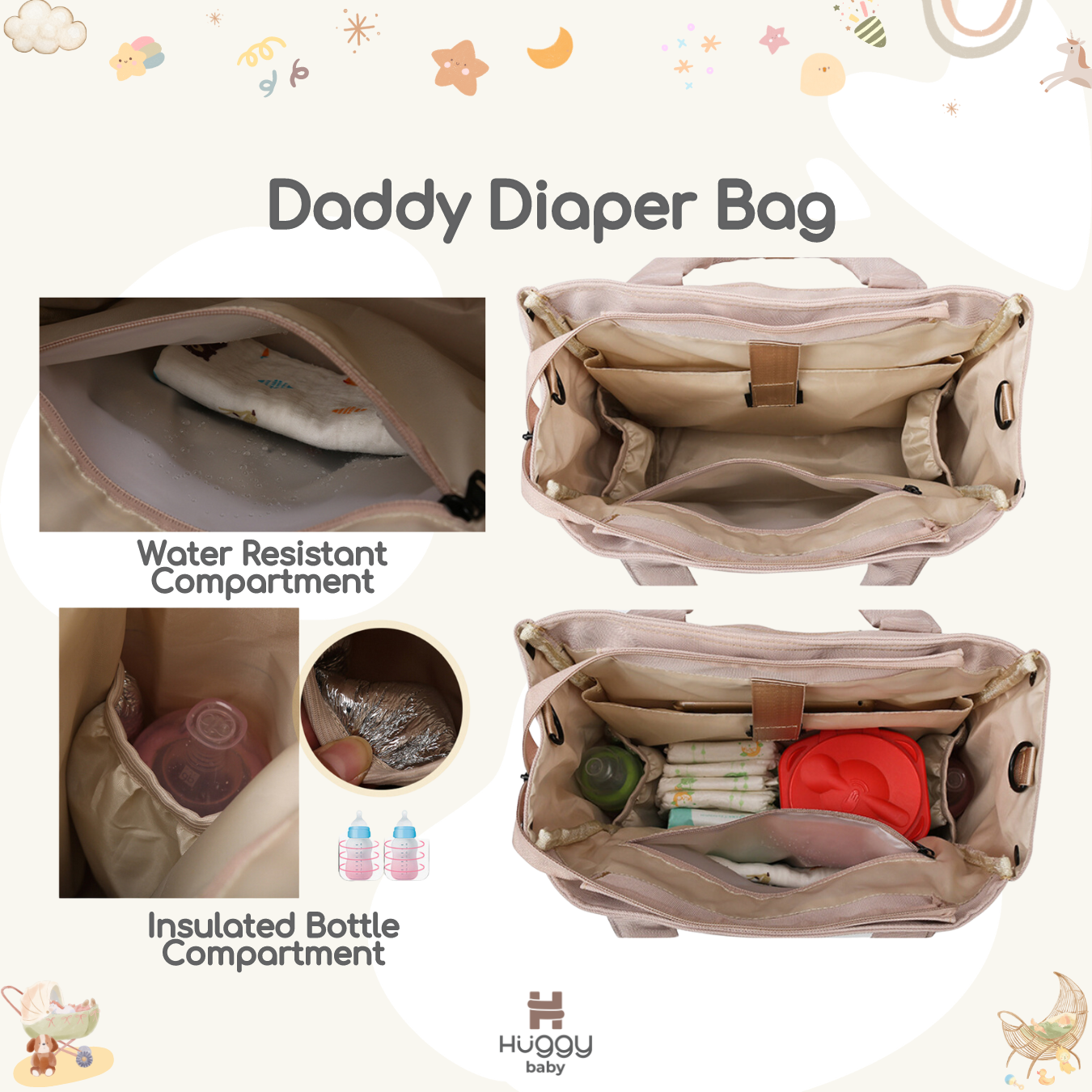 Huggy Baby BAG08 Daddy Diaper Bag | Tas Popok Bayi - Image 8