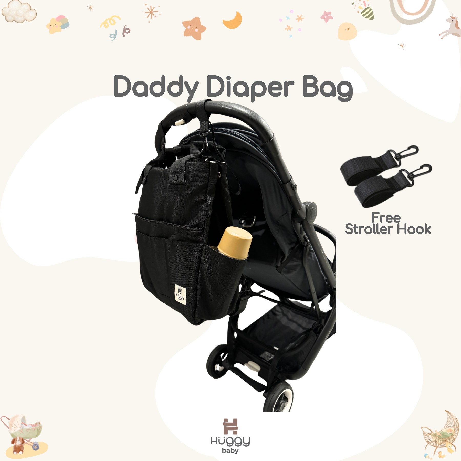 Huggy Baby BAG08 Daddy Diaper Bag | Tas Popok Bayi - Image 6